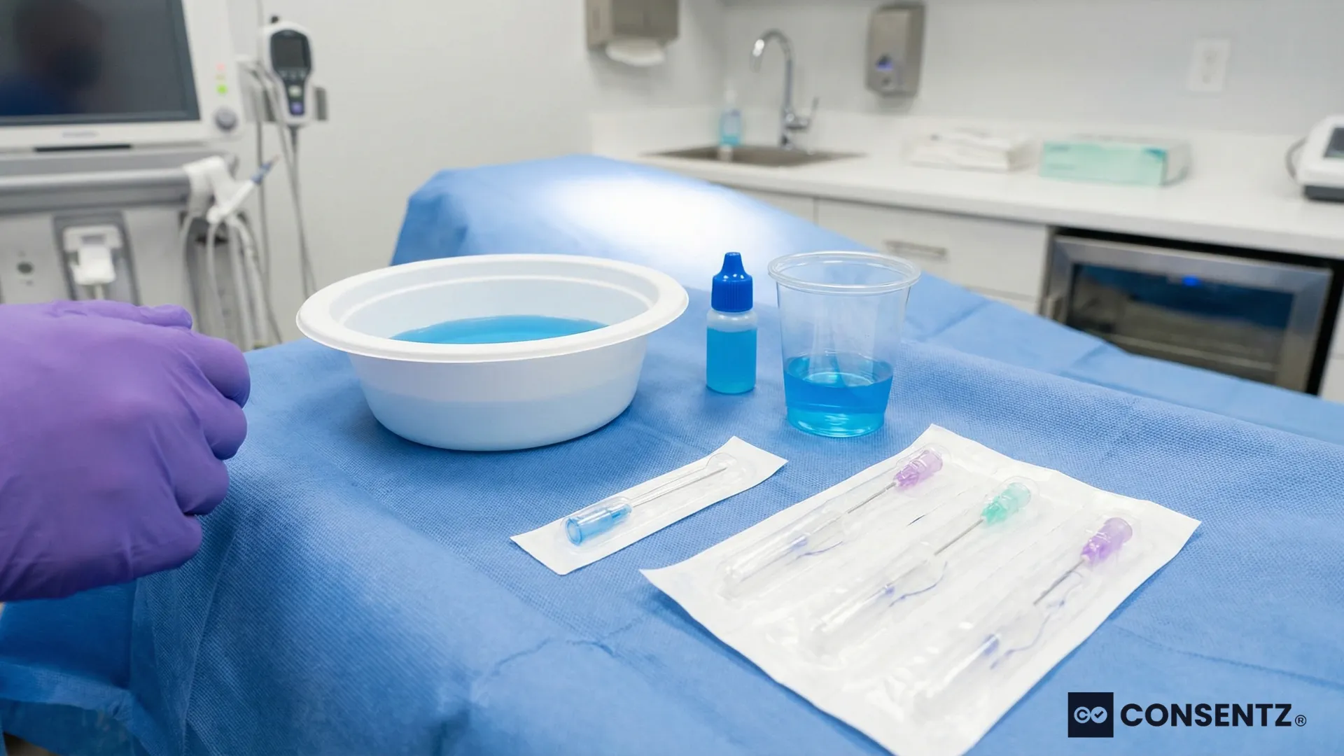 Infection Control Setup for Thread Lifts