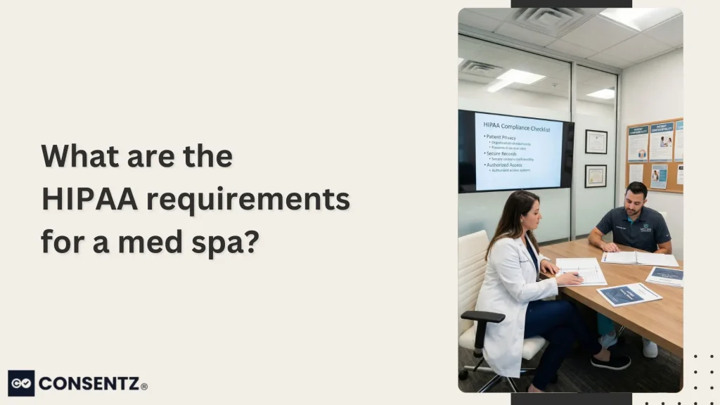 What are the HIPAA requirements for a med spa